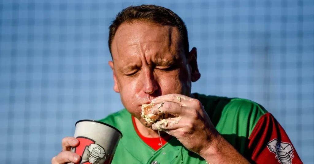 joey chestnut eating